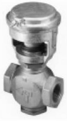 Johnson Controls VG7241GT+3008B0 1/2" Globe Valve, Brass Trim, 4.6Cv, Spring 3-6