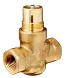 Siemens 599-02032 1/2" 2-Way N/O Brass Globe Valve Body, Female x F (0.63 Cv)
