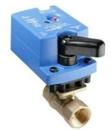 Johnson Controls VG1241AE+9A4GGA 2-Way 1/2" Forged Brass Ball Valve, Cv 1.9