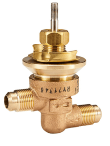 Johnson Controls VB-3766-3 2-Way 1/2" Brass Flare Valve, 3.2 Cv, 1/2" Stroke