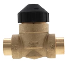 Siemens 599-00514 2-Way 1/2in Zone Valve, Cv 4.0, ANSI 125, Sweat (Valve Only)