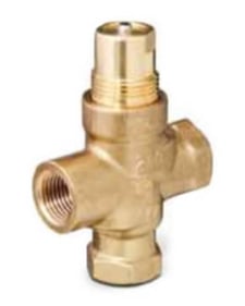 Siemens 599-01134 1/2" 3-Way Mixing Valve, 70 PSI, Female x Female (1 Cv)