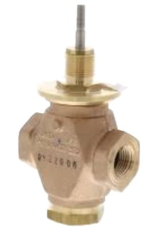 Johnson Controls VG7842ET 3-Way 1/2 Inch Cast Bronze Control Valve, Cv 1.8, NPT