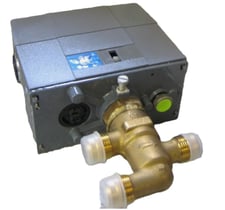 Johnson Controls AV-8022-1004 Assembled Valve and Actuator, 1/2 In Flare, 3-Way