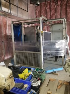 OTC Daihen, AX-V6, 3-Table Welding Cell, (3) 2' x 4' Laser-Cut Tables, 2009