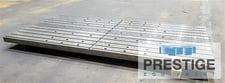 70.75" x 14 4" x 4", T-Slotted fixture plate, steel, 12 T-Slots, 6.25" center distance, #43739