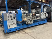 43" x 160" Poreba #TRP110/4M, engine lathe, 32" swing over cross slide, inch/metric, 3 & 4-jaw chuck, 2016