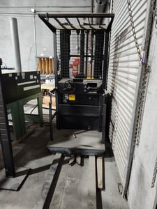 3000 lb. Clark #OP-15, order picker forklift with battery charger LP1B12-475CFR, 2013