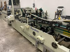 Signature #Premier-110CS, folder gluer, motorized carriers in all sections, pneumatic feeder lift, 2011