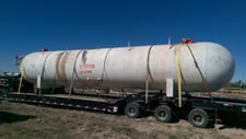 379 BBL Riley Beaird, Pig Receiver Vessel, 8'-0" x 40'-0" straight side, SA 515 70 Mat' l, MAWP 650 psi @