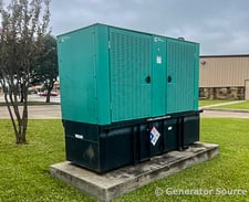 150 KW Cummins #DSGAC-1371091, diesel generator, weatherproof enclosure, 350 hours, 2009