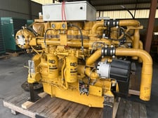 600 HP Caterpillar #C18, diesel marine engine, 1800 RPM, sound attenuated enclosure 1, electronic governor