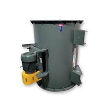 6715 cfm @ 1 WG S.P., New York Blower, tubular centrifugal blower, 3 HP Baldor Reliance motor, 460 V.