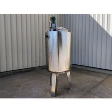 260 gallon Stainless Steel Vertical Mix Tank, 39" diameter x 51" straight side