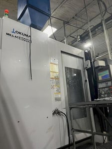 Okuma #Millac-800VH, 5-Axis, 40.1" X, 40.1" Y, 40.1" Z, 31.49" table, 150° A, .001° B, 10000 RPM, Cat 50