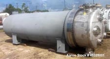 5700 sq.ft., 150 psi shell, Joseph Oat Corp 8 Pass U Tube Shell & Tube Heat Exchanger, 150 psi tube, unused