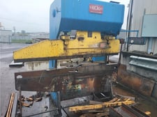60 Ton, Dreis & Krump #46-L, press brake, 8' overall, 54" between housing, 3" stroke, 8" throat, 4" adj., 36"