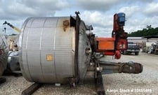 2200 gallon Alloy Fabricators, 316L Stainless Steel Jacketed Mix Tank, 85 psi at 120°F, 90" diameter x 60"