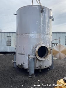 4000 gallon CMW Inc, Stainless Steel Vertical Storage Tank, 96" diameter X 128" high straight side, flat top