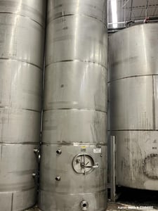 4200 gallon Feldmeier, Stainless Steel Storage Tank, Vertical, 240" High (straight side) X 72" diameter