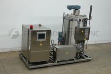 Morcos #AWK1000/SK200, Stainless steel skid mounted melt tank and tempering system with self contained