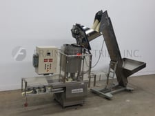 Zalkin #CA3PM, Stainless steel, 3-head rotary capper capable of speeds from 40-105 cpm