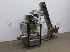 Fowler #CAPD-3/360, 3-head rotary chuck capper, 15-75 containers per minute