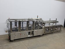 Adco Manufacturing Inc #12WAS-2DO-WD, automatic, continous motion, Sstainless steel, wrap around, hot melt