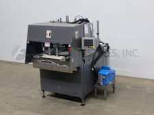 Automatic dual head tray former, Delkor #752, 60-150 trays per minute