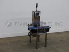 All Fill Alpha #PW12, Stainless steel, checkweigher, push arm reject, digital strain gage load cell