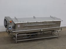 Sani-Matic, 200 gallon trough style, 304 Stainless Steel COP tank, with 98" long x 25" wide x 20" deep inner