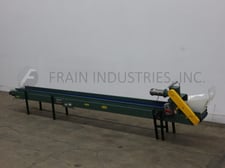 12" wide x 17' long, Hytrol conveyor belt, 1/2 HP drive
