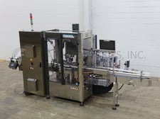 P & E #Modular SL, 2-head front & back, pressure sensative, rotary labeler, up to 250 containers per minute