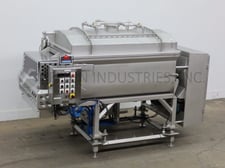 38 cu.ft. Cozzini #CMB2000, 304 S/S dual trough paddle mixer, 72"length, 45"width, 32"depth, pneumatic