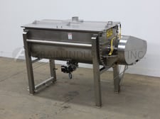 35 cu.ft. Lowe Industries #CD-36, double ribbon mixer with 304 Stainless Steel contact parts, 78" length, 30"