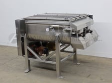 60 cu.ft. MTC #MTB-28-030-R, 304 Stainless Steel, dual trough ribbon blender, 72" length, 57" width, 37"