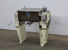 5 cu.ft. Ross #42N-05S, double ribbon mixer, 304 Stainless Steel contact parts, 38" length, 17" width, 21"