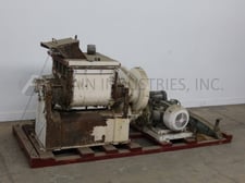 Baker, jacketed, carbon steel, double arm, sigma style blade mixer, 100 gallon, 13.3 cu.ft., tilt mixing