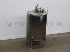 550 gallon Feldmeier, 316 Stainless Steel, internal pressure / vacuum tank, 15 psi, 50" dia. x 64" straight
