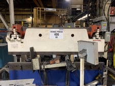 60 Ton, Accurpress #7608, Hydraulic Press Break, 8' L Bed, 8" stroke, 76" dist. between frames, 8" throat