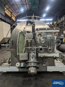 49.2" Dorr Oliver #BW-1250H, Peeler Centrifuge, 31.5" depth Basket, 500 kg max load capacity, 1320 RPM Bowl