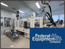 110 Ton, Krauss Maffei #110/750-CX, Injection Molding Line, 2019