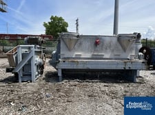 385 cu.ft. Areco, Ribbon Blender, Stainless Steel, 72" width x 144" L trough, (2) 30" vibrating sieves