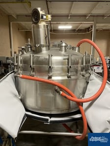 100 gallon Feldmeier, Stainless Steel reactor, 42" diameter x 14" straight side, 30 psi/FV Internal, 140 psi