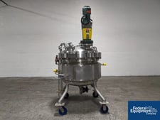 63.4 gallon Mueller, Reactor, Stainless Steel, 30" diameter x 32" straight side, 45 psi/FV @ 293 F Internal