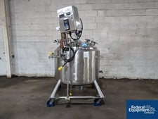 105.67 gallon DCI, Reactor, Stainless Steel, 36" diameter x 23" straight side, 45 psi/FV @ 350 F Internal