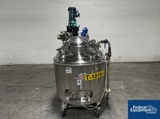 132 gallon Precision Stainless, Reactor, Stainless Steel, 36" diameter x 36" straight side, 45 psi/FV