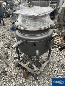 20 gallon Pfaudler, Glass Lined Reactor, 9115 glass, 18" diameter x 15" straight side, 25 psi/FV @ 450 F