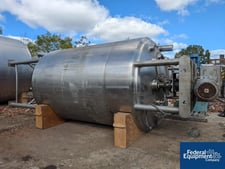 3000 gallon DCI, Twin Motion Kettle, Stainless Steel, 84" diameter x 120" straight side, 150 psi @ 200 F