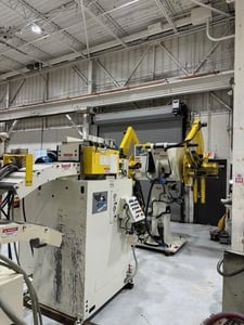 18" x 156" Coe Press Equipment #CPRFS-518, servo roll feed straightener combo, 5" roll diameter,